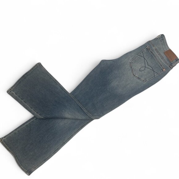 Levi's Ribcage Straight Ankle Jeans Classis Straight Leg Denim Light Wash SZ 25 - Picture 7 of 13